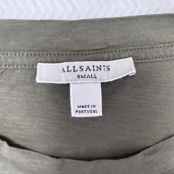 Allsaints Green Top In Size S - Picture 3 of 7